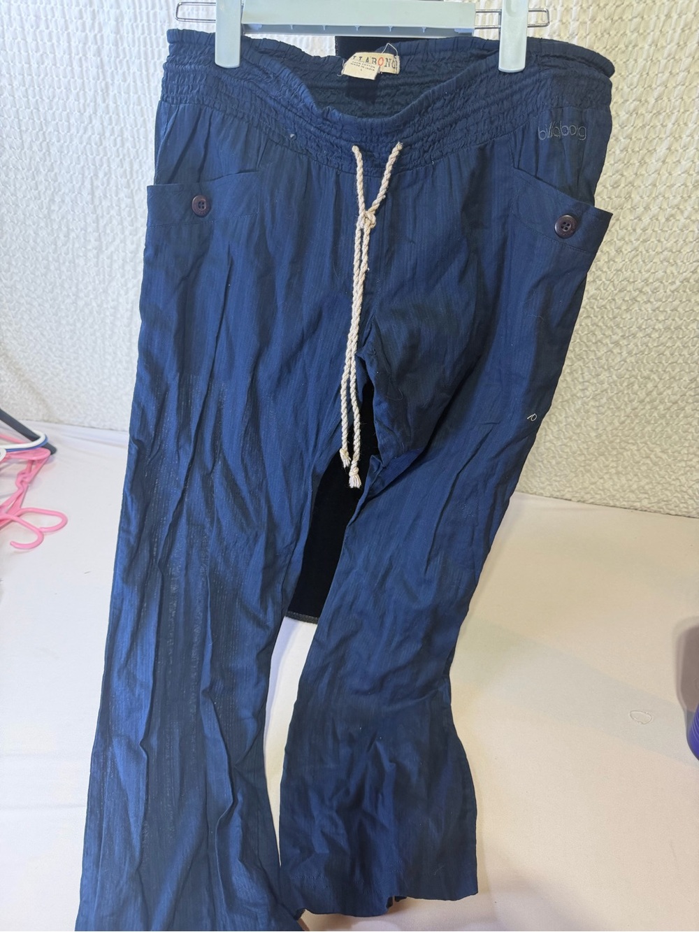 Billabong Navy Blue Kids Casual Drawstring Pants